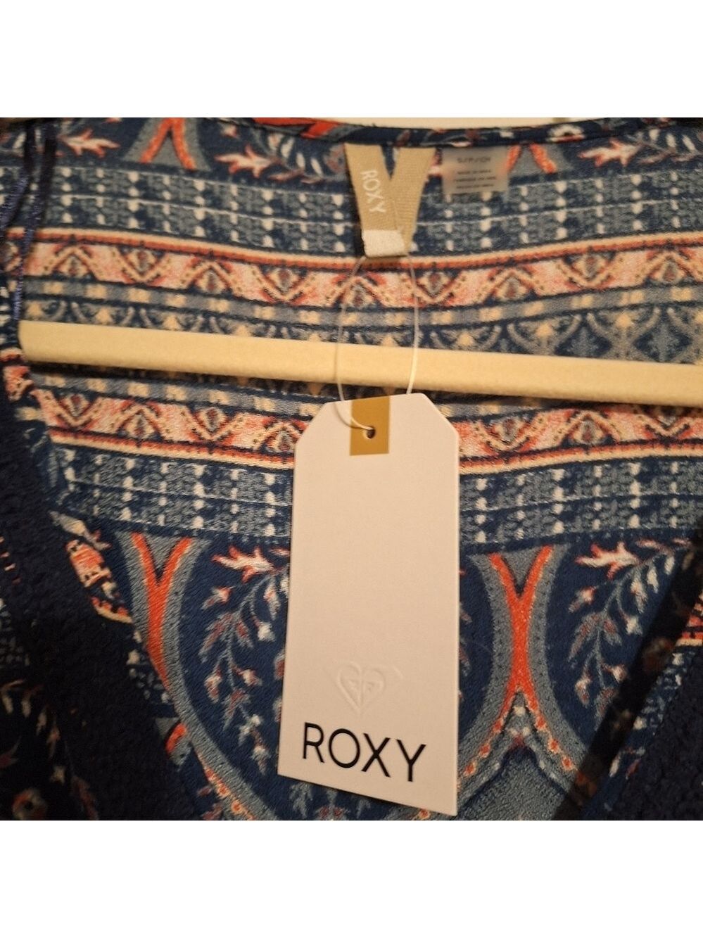 Roxy southwest print romper shorts NWT ptp 18"x30"L. 2.5 inseam - Picture 2 of 6